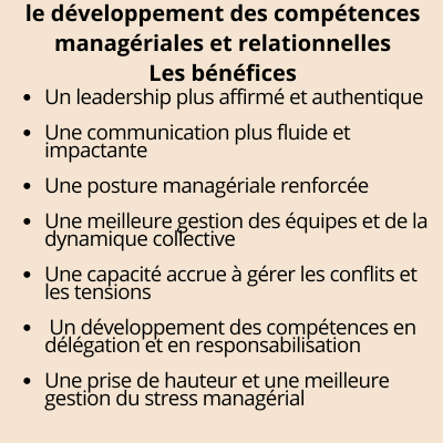 Le Développement Des Compétences Managériales Et Relationnelles